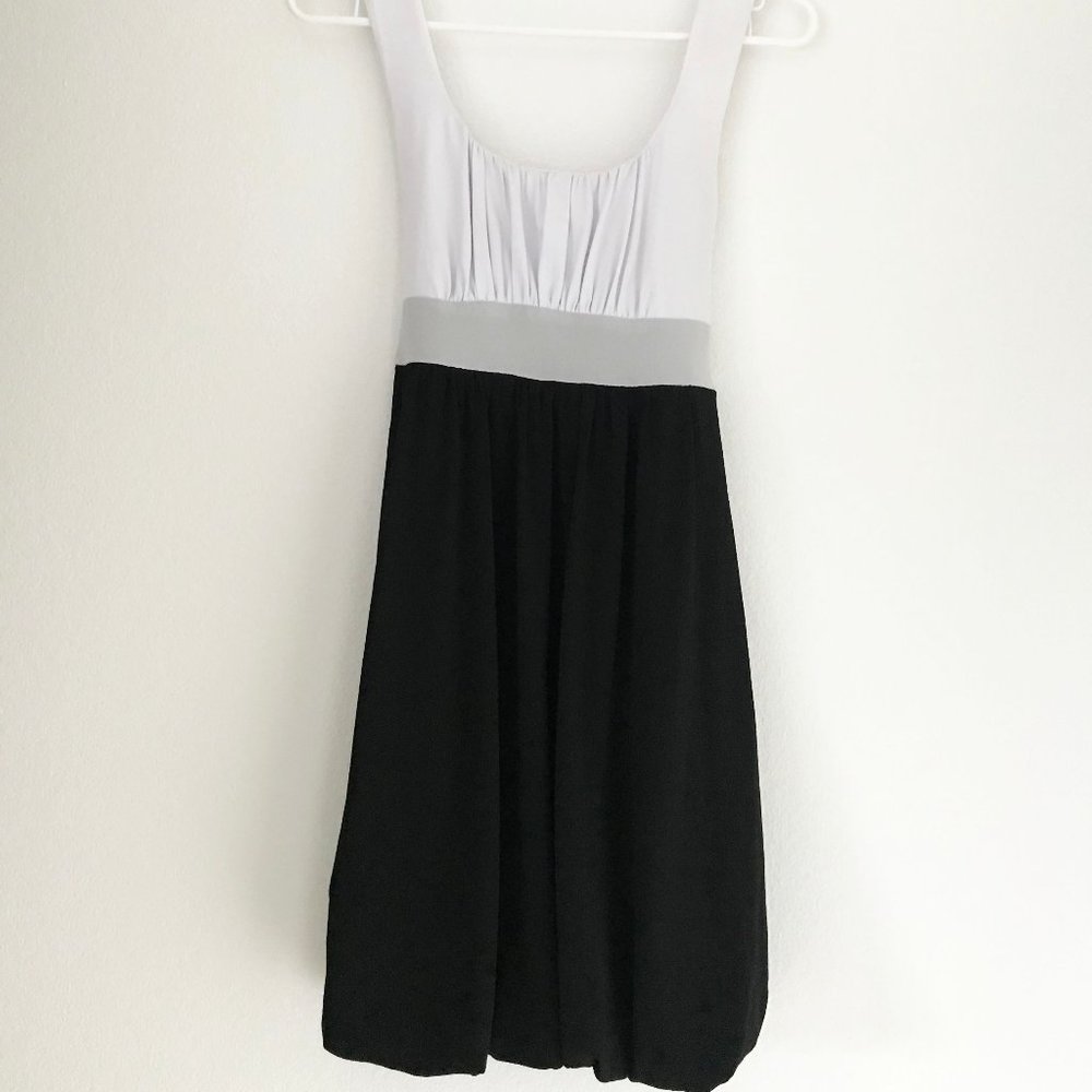 XOXO Black and White Cocktail Dress